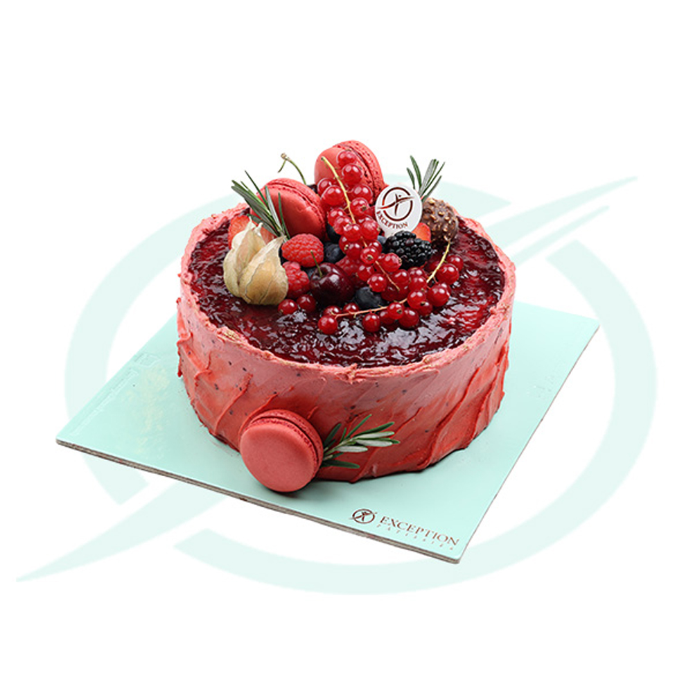 كيك التوت الاحمر  مقاس 18 سم